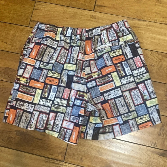 Men’s Columbia swim trunks shorts fishing theme - Picture 6 of 7